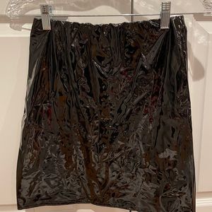 Faux Patent Leather skirt